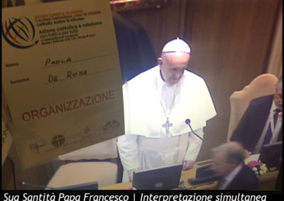 Sua Santità Papa Francesco | Interpretazione simultanea