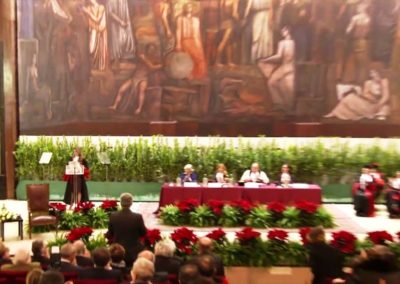 Organizzazione del servizio di traduzione per il conferimento della Laurea ad Honorem a sua Maestà Rania di Giordania | Roma Dicembre 2015