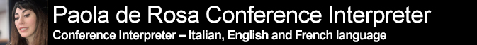 Paola de Rosa Conference Interpreter