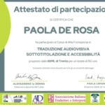 Master online in traduzione audiovisiva
